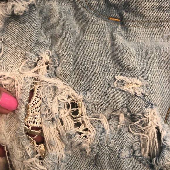 AMERICAN EAGLE Hi Rise Shortie Size 2 - Picture 4 of 5